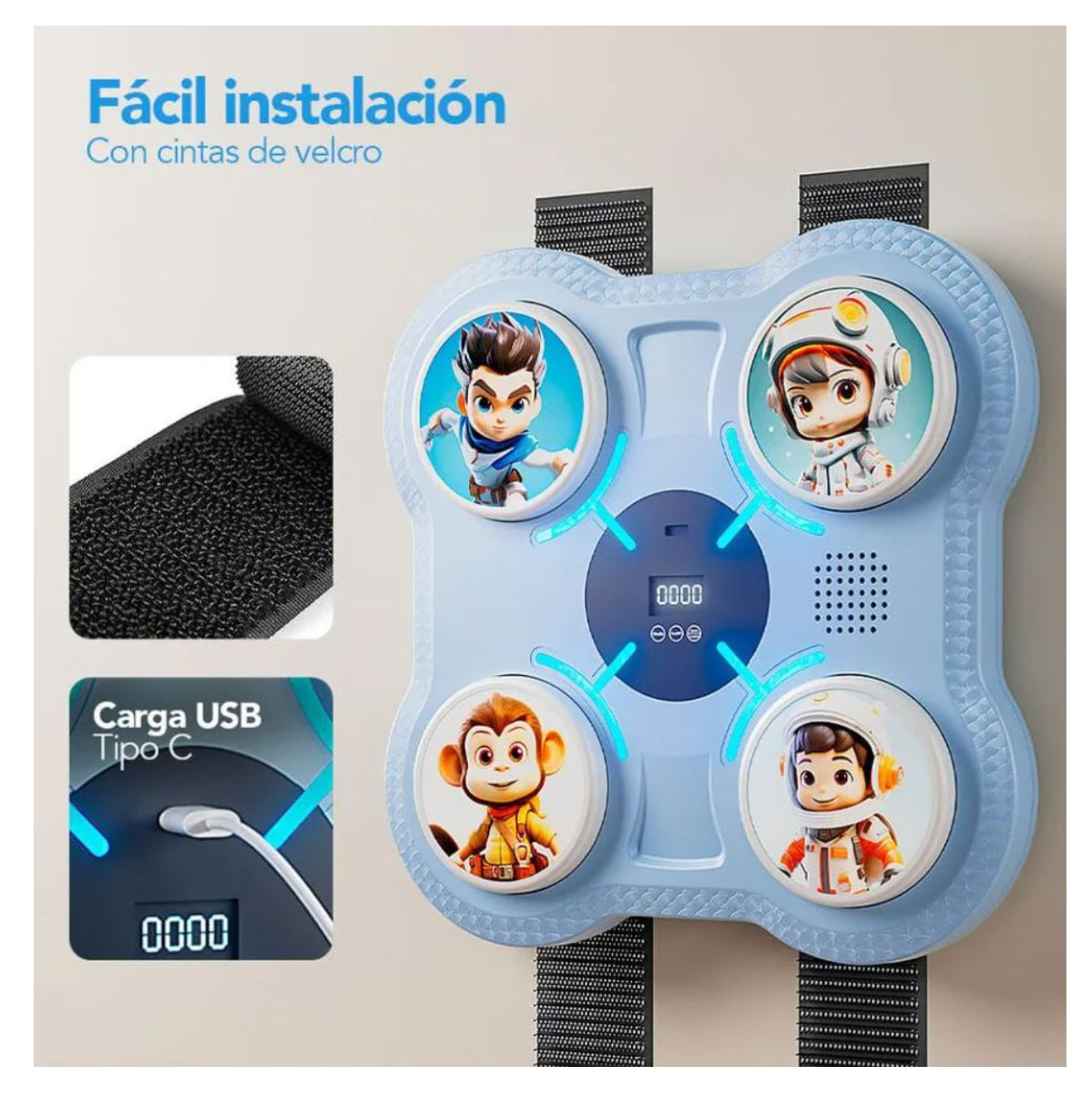 Maquina de Boxeo para Niños 4 Golpes