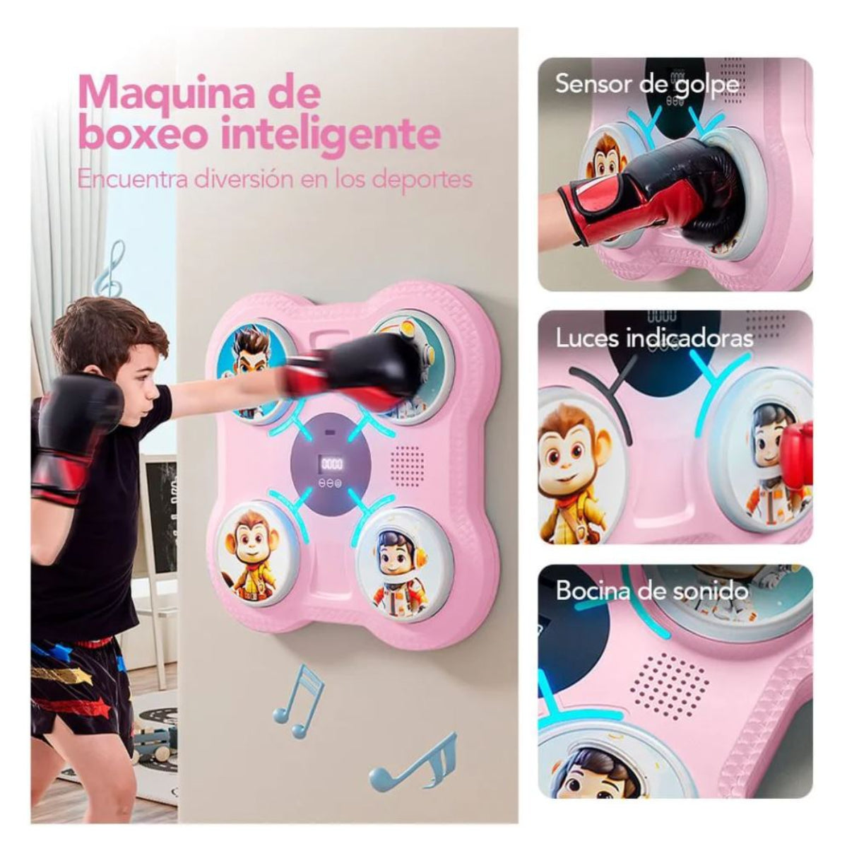 Maquina de Boxeo para Niños 4 Golpes