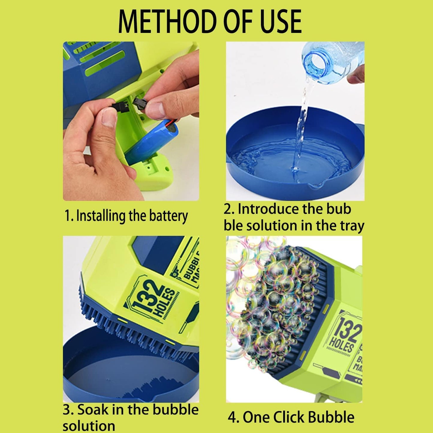 Pistola de Burbujas Grande 132Niños