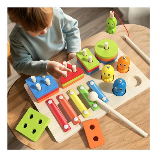 JUEGO DIDACTICO PESCA MONTESORI