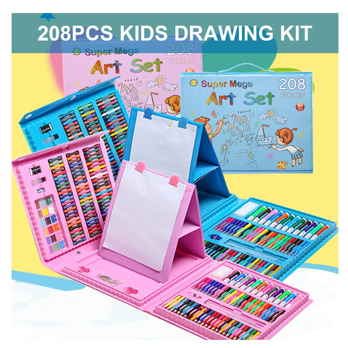 Set De Arte 208 Piezas Para Niños