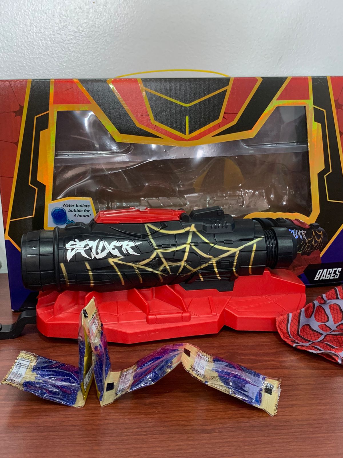 Pistola De Hidrogel Spiderman, ref sp05