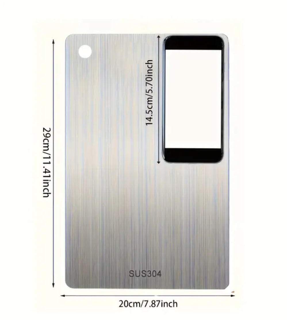 TABLA PARA PICAR EN ACERO INOXIDABLE 1 MM