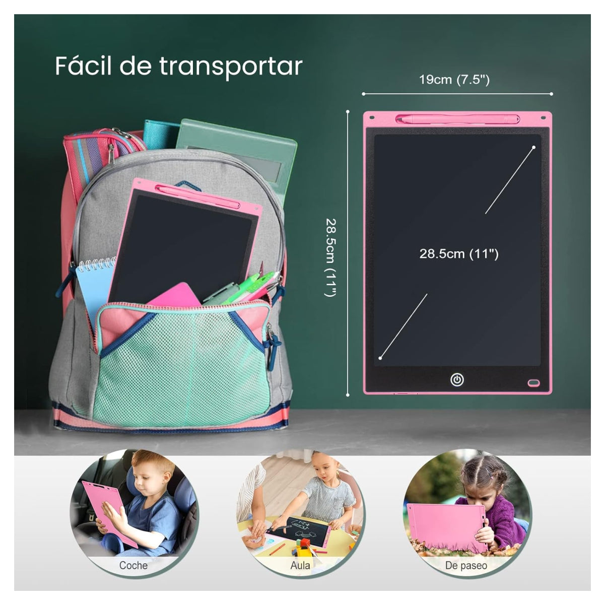 Pizarra Tablero Magica Para Niños Lcd 12