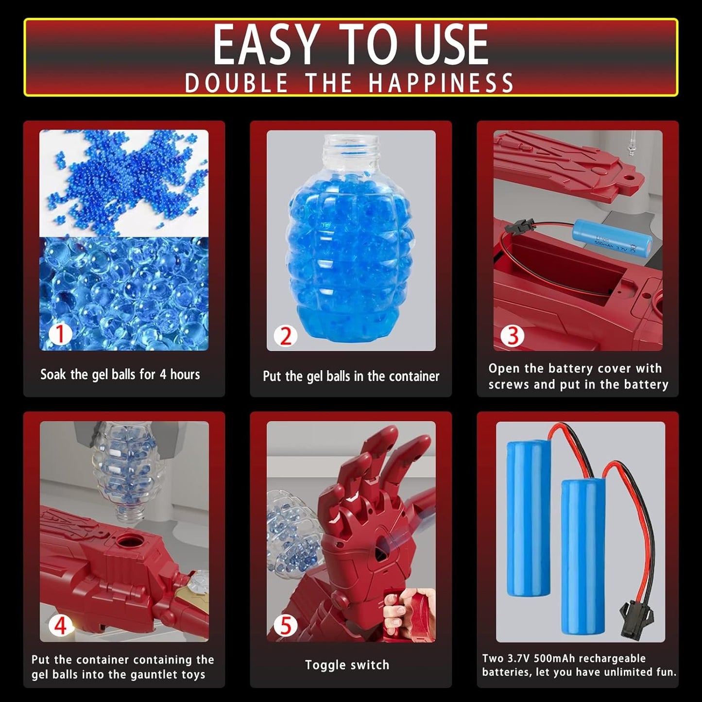 Brazo iron Man hidrogel, ref LR01